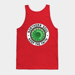 Northern Soul Badges Twisted Wheel Manchester Keep The Faith Tank Top